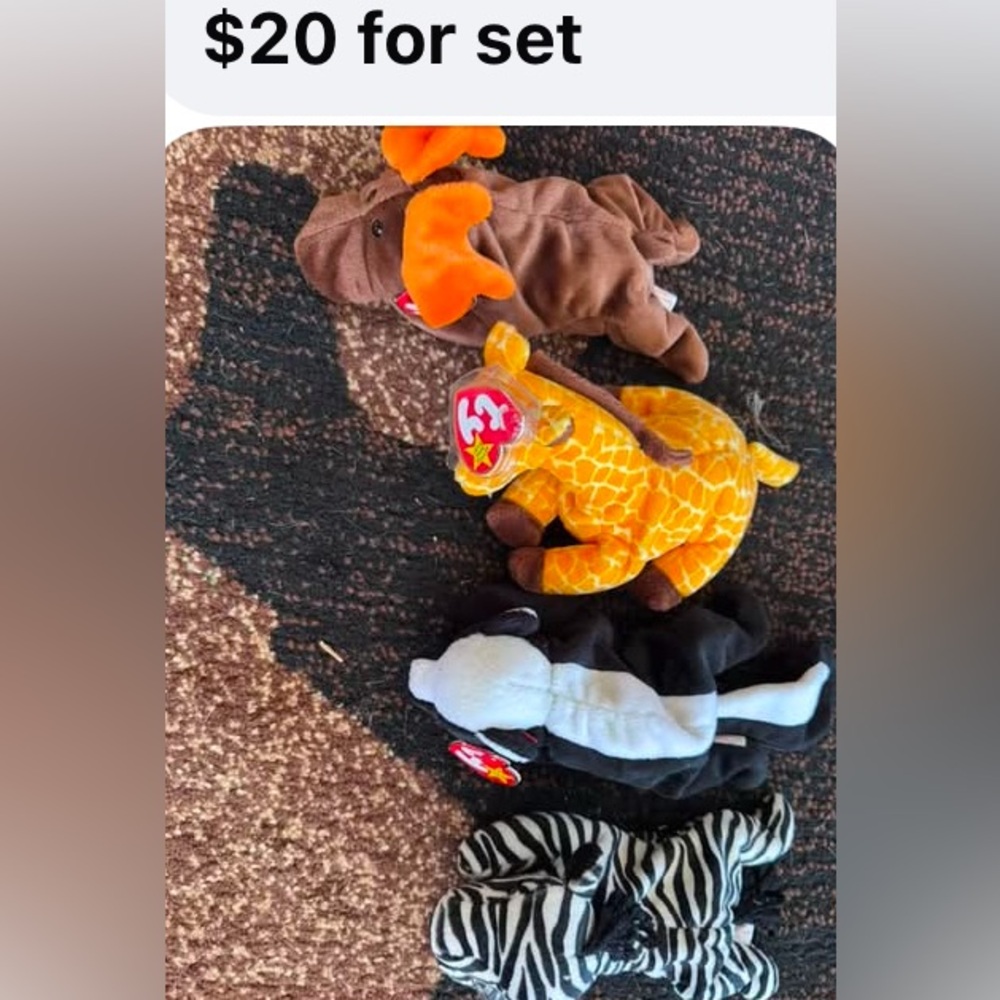 Rare Ty Beanie baby set